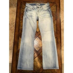 BKE Women's Culture Denim Y2k Thick Stich Jeans Size 31x32 - BKL5937R